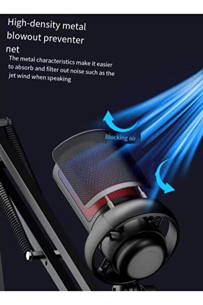 Generic Gaming computer USB microphone, suitable for streaming, RGB computer microphone
