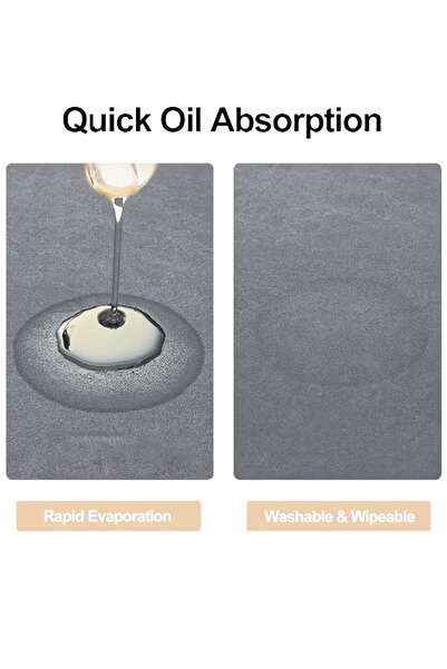 Generic 2PCS Thickening Kitchen Floor Mat Non-Slip Rug Super Absorbent Soft and Quick-Drying Floor Mat