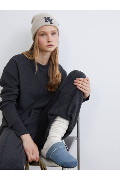 LC Waikiki طاقم الرقبة تي شيرت المرأة