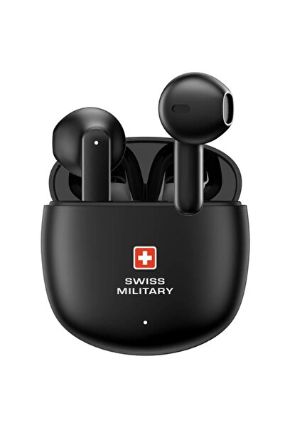 Swiss Military سماعات أذن فيكتور ٦ ستيريو لاسلكية بتقنية البلوتوث | أسود | SM-TWS-VICTOR6-BLK