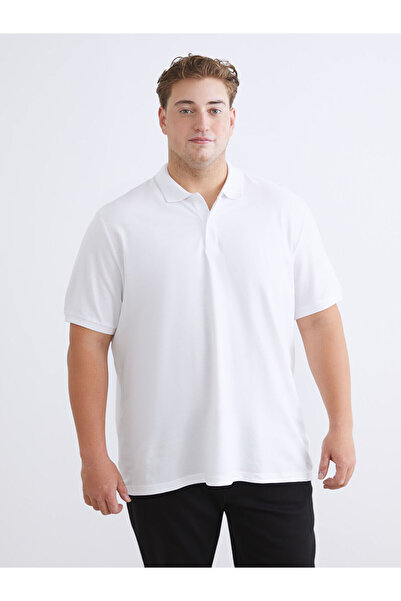 LC Waikiki Ανδρικό μπλουζάκι Vizyon New Season Plus Size Polo Neck Pique