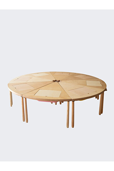 Woodnjoy 8 Parçalı Üçgen Etkinlik Masası ( 8 Kişilik)