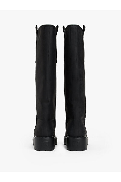 Tommy Hilfiger Leather Knee High Cleat Boots