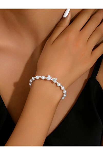 Take Two By Styli سوار من الخرز مزين بشريط