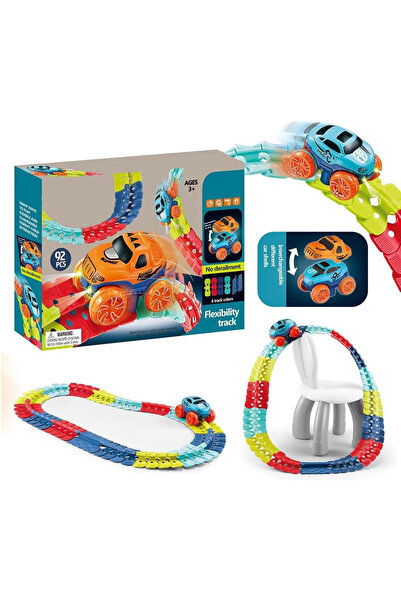 Arabest مجموعة ألعاب مسار الألغاز، عربة كهربائية مجمعة بنفسك، تنمي المهارات ا...