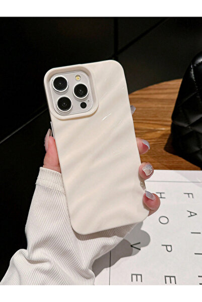 Take Two By Styli White iPhone Case with Textured Design