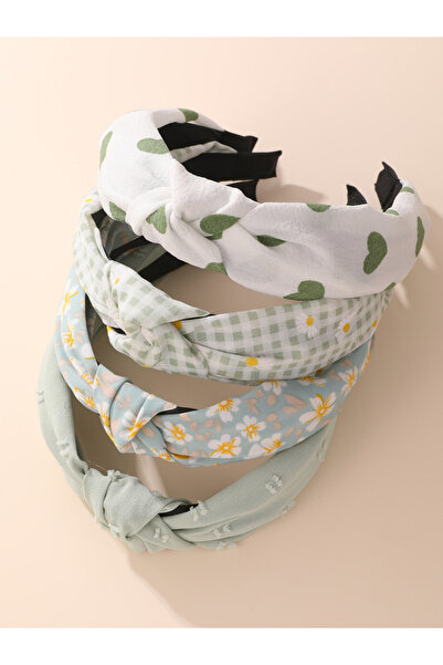 Take Two By Styli Set of 4 - Printed Knot Detail Headband