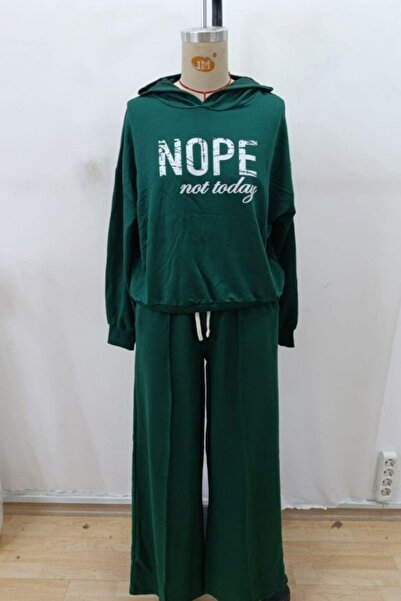 Mossta Nope Printed Ribbed Double Suit - Green