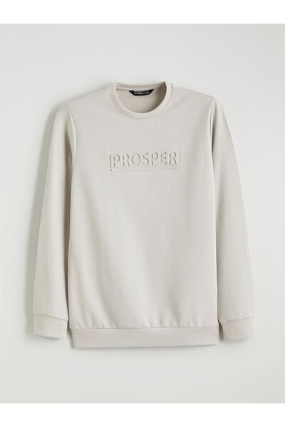 LC Waikiki LCWAIKIKI Classic guler rotund cu imprimeu Hanorac pentru bărbați ...