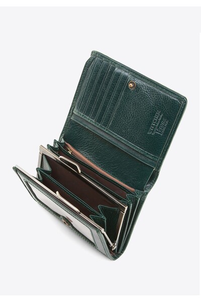 Wittchen Women's Patent Leather Wallet Medium Dark Green Dark Green Patent Leather