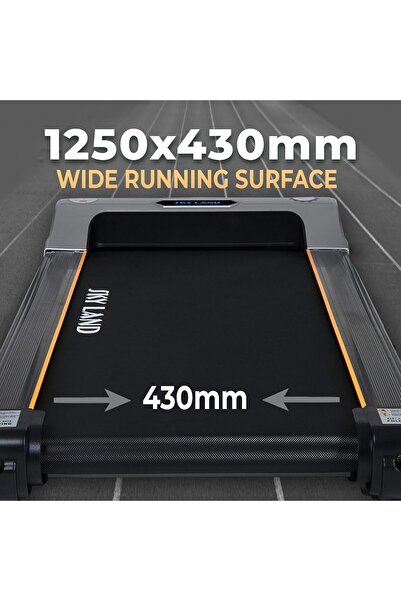 SKY LAND Foldable Treadmill EM-1266, 4HP Peak, Manual Incline, Hi-Fi Speaker, Compact Home