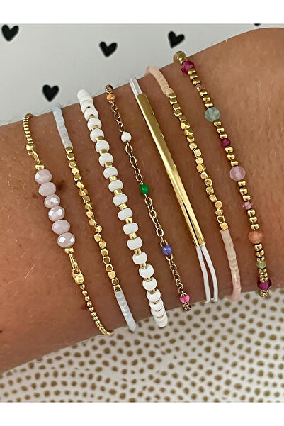 Take Two By Styli مجموعة من 7 أساور متنوعة من الخرز