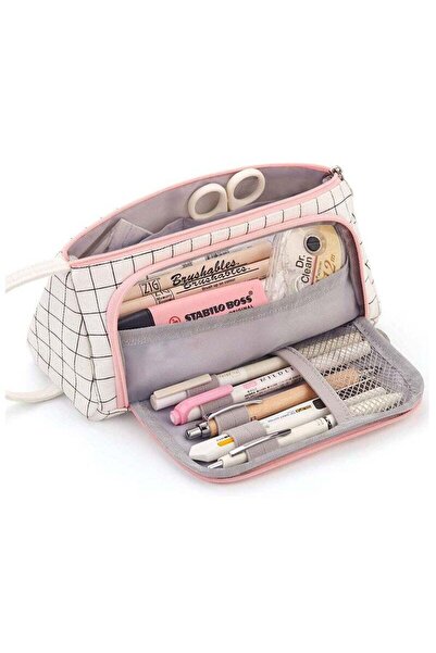 fulina Large Capacity Pencil Case, Canvas Storage Bag, Durable Easy to Carry As A Gift to Friends