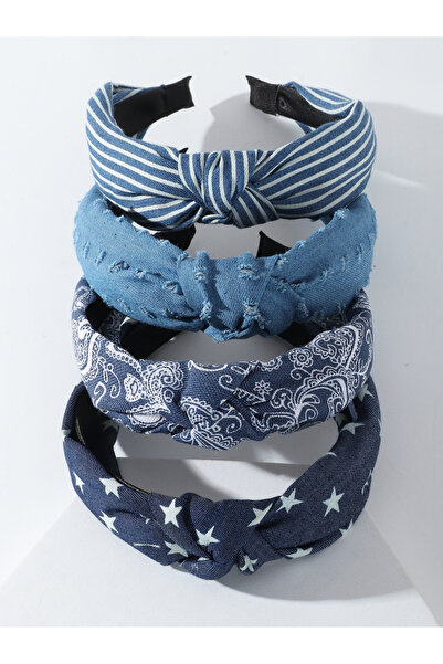 Take Two By Styli Set of 4 - Printed Twist Headband