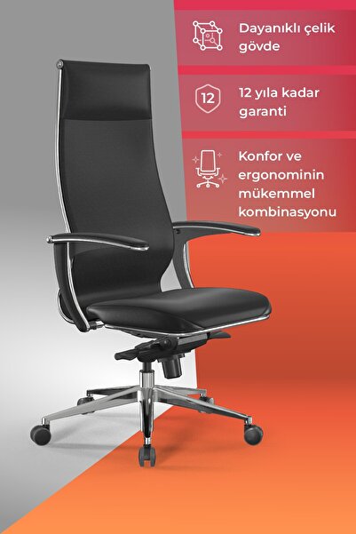 METTA Samurai Ergonomik Koltuk | Bel Destekli, Tekerlekli, Yükseklik Ayarlı, ...