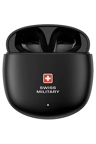 Swiss Military سماعات أذن فيكتور ٦ ستيريو لاسلكية بتقنية البلوتوث | أسود | SM-TWS-VICTOR6-BLK