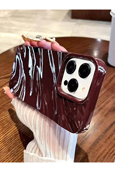 Take Two By Styli Burgundy iPhone Case with Textured Design