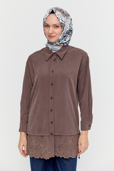 Setrms Nakış Desenli Bağcık Detaylı Tunik