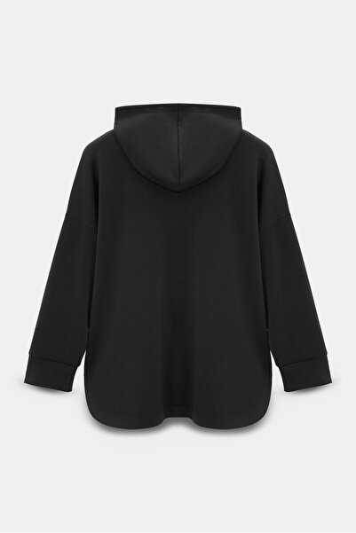 Saade Women's Oversized Hooded Zippered Pocket Sweatshirt & Wide Leg Sweatpants - 2-Piece Set