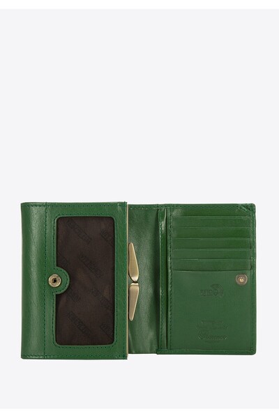 Wittchen Women's Leather Wallet Classic Medium Green Leather