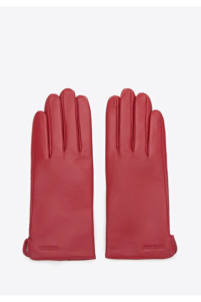 Wittchen Women's Leather Gloves Smooth Red Leather
