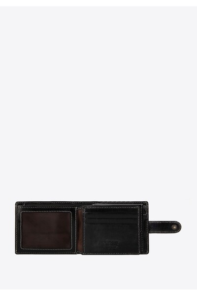 Wittchen Men's Medium Leather Wallet Black Genuine Leather