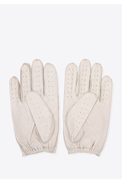 Wittchen Men's Leather Car Gloves Cream Leather