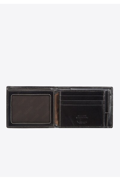 Wittchen Men's Leather Wallet Black Black Leather