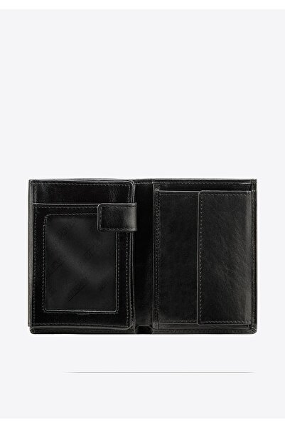 Wittchen Men's Leather Wallet, Practical, Black and Gold, Leather