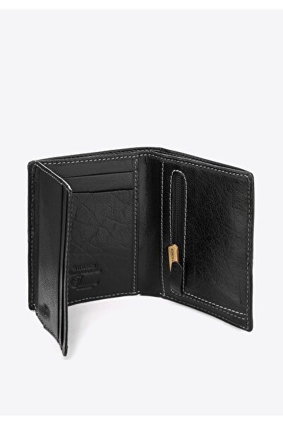 Wittchen Men's Leather Wallet, Black, Stitched, Genuine Leather