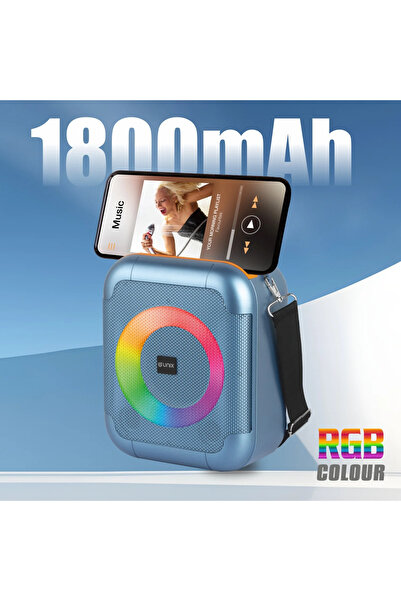unix International Unix Q Box XB-U66 – 20W RGB Wireless Speaker with TWS, Super Bass & 15H Playtime