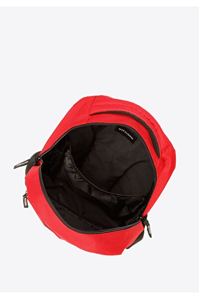 Wittchen Men's Basic Backpack Large Red and Black Red and Black Polyester