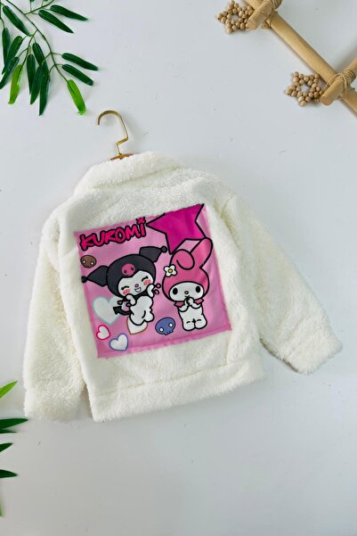 Minigimin Cicileri سترة Miniğimin Cicileri Plush Krm للفتيات - كريمي