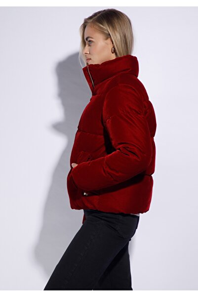 Wittchen Women's Quilted Velour Jacket Red Polyester