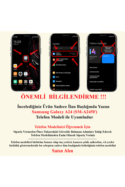 Merwish Samsung Galaxy A24 Compatible Ribbon and Floral Pattern Transparent Case Cover