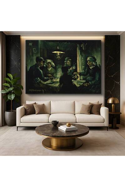 gurbaart Vincent van Gogh Patates Yiyenler Köylü Yaşamı Resmi Kanvas Elegant ...