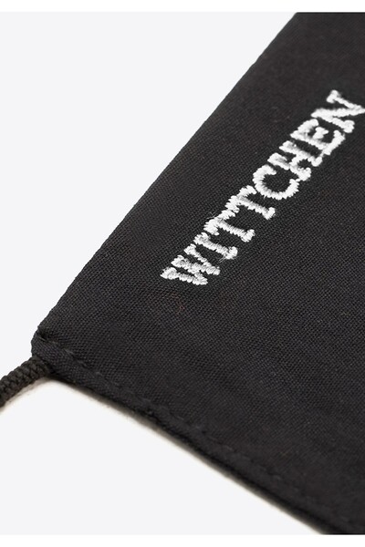 Wittchen Mască bărbătească din bumbac cu logo alb, neagră, bumbac