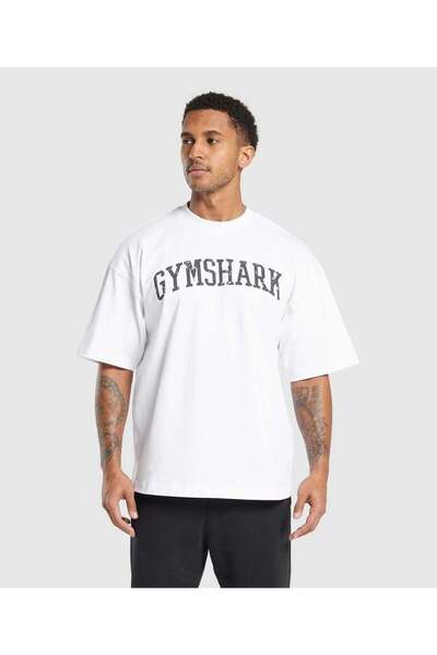 GYMSHARK Simple Loose Cotton Breathable Unisex Fitness Short Sleeve T-Shirt