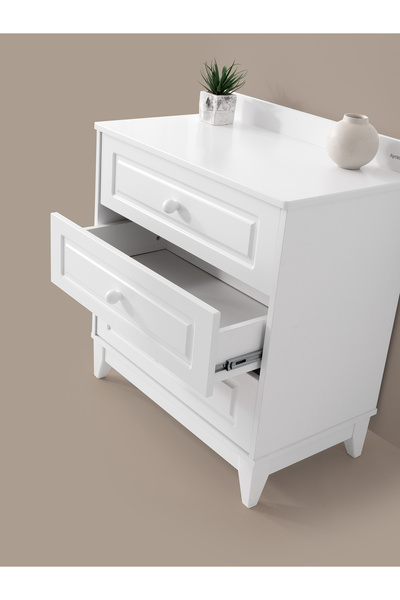 Cozibo Boss Çok Amaçlı Dolap , Çekmeceli Şifonyer , Kapaklı Şifonyer , 3 Çekm...