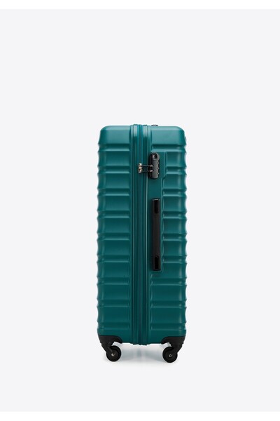 Wittchen Valiză mare pentru bărbați din ABS cu nervuri, verde, verde, ABS