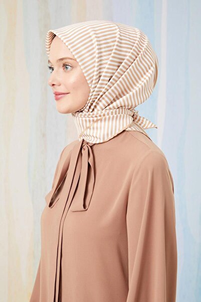 Levidor Ψηφιακό κασκόλ με ρίγες από άμμο