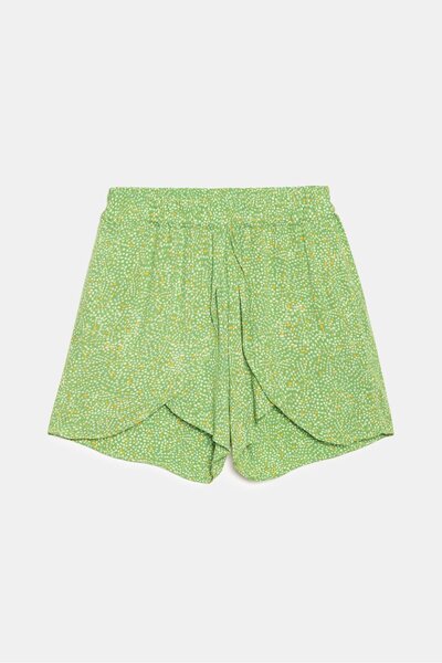 Saade Women's Elastic Waist Front Panel Woven Shorts - Viscose