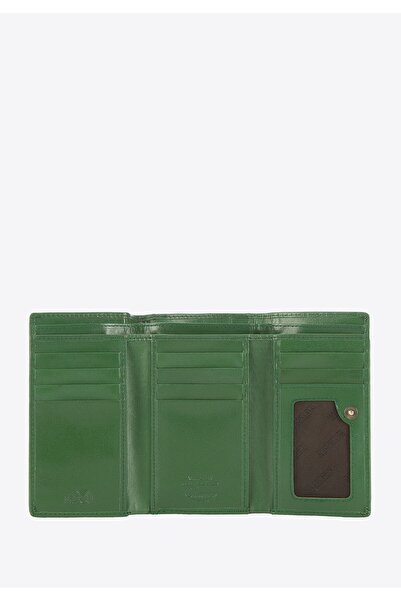 Wittchen Women's Smooth Leather Medium Green Wallet - Leather