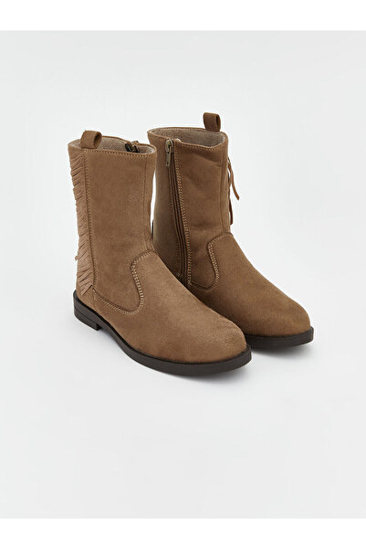 LC Waikiki Cizme pentru fete LCW STEPS cu aspect de piele intoarsa