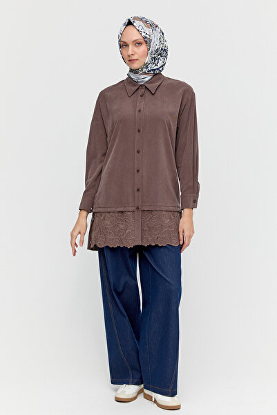 Setrms Nakış Desenli Bağcık Detaylı Tunik