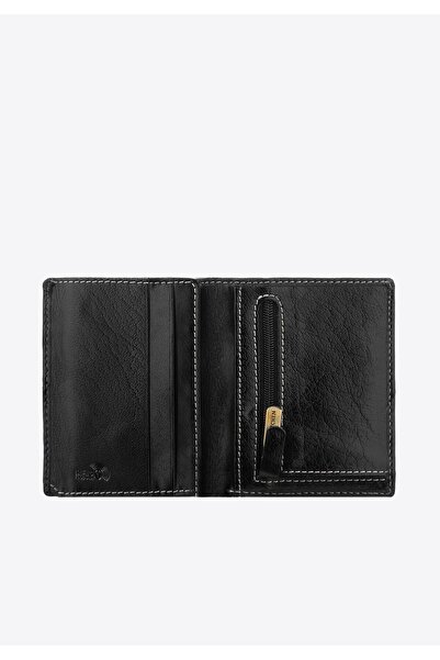 Wittchen Men's Leather Wallet, Black, Stitched, Genuine Leather