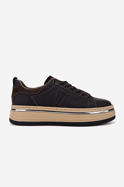 Valmenti Erkek Hakiki Deri Kahverengi Sneakers & Spor Ayakkabı