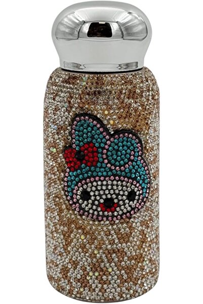 B&D Luxury Crystal Vacuum Flask 350ml - Insulated Rhinestone-Decorated Travel Water Bottle