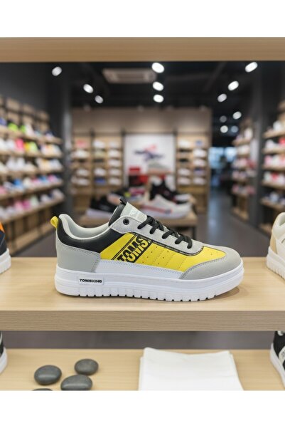 Asyagiyimavm Premium Konfor! | Siyah-Turuncu Casual Spor Ayakkabı | Nefes Ala...