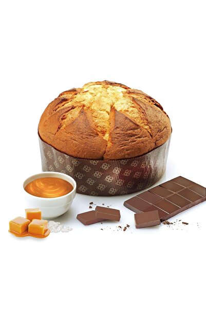 Gilber Panettone - Salted Caramel & Chocolate Cream, 1 kg (hand-packed)